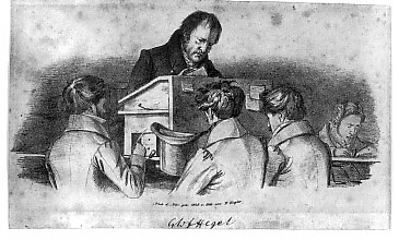 Hegel unterrichtet seine Schüler