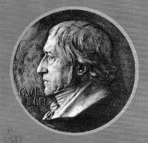 Hegel, bronzetafel von Karl Donndorf