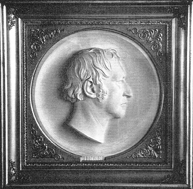 Hegel, flachrelief von Friedrich Drake